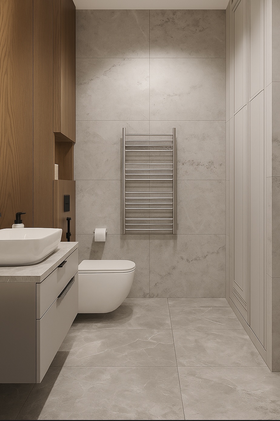 С полотенцесушителем